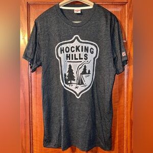 Men’s Homage Gray Hocking Hills Graphic T-Shirt
